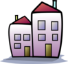 Two Homes Clip Art